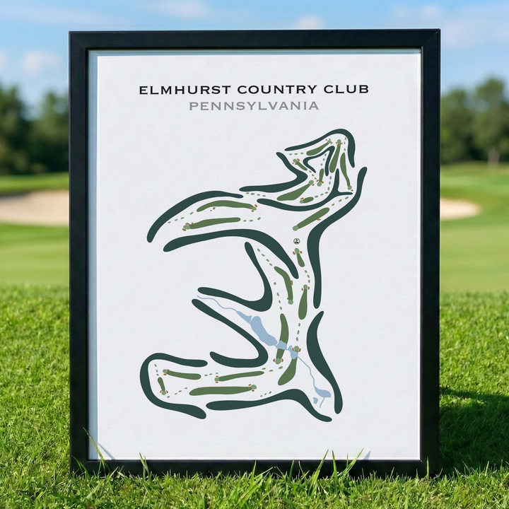 Elmhurst Country Club, Pennsylvania - Printed Golf Courses