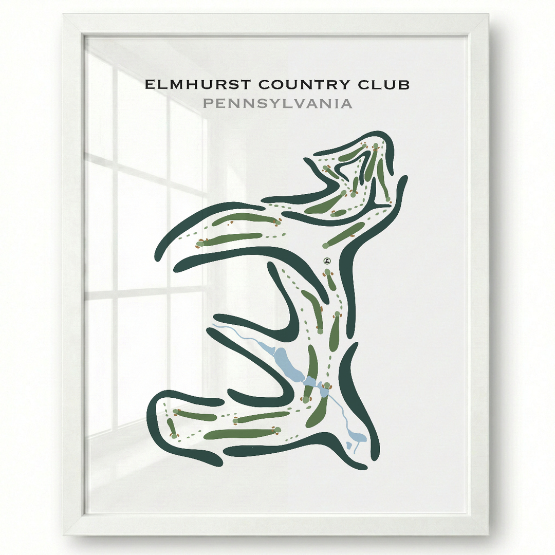 Elmhurst Country Club, Pennsylvania - Printed Golf Courses