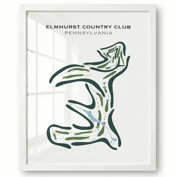 Elmhurst Country Club, Pennsylvania - Printed Golf Courses