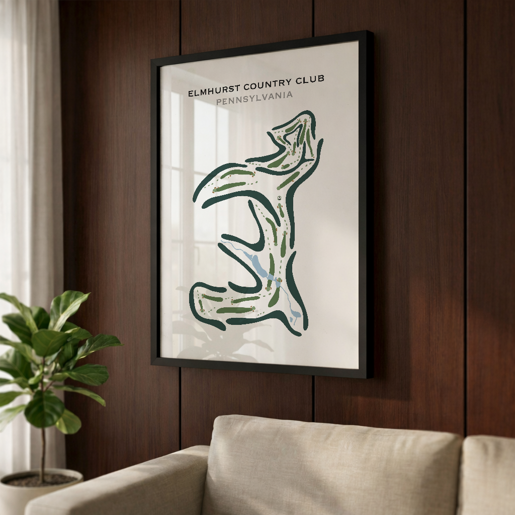 Elmhurst Country Club, Pennsylvania - Printed Golf Courses