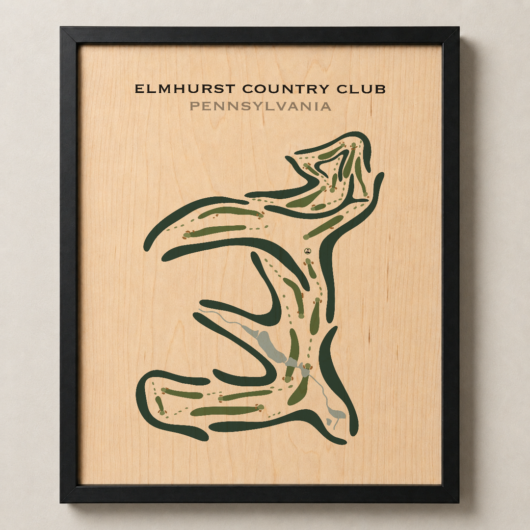 Elmhurst Country Club, Pennsylvania - Printed Golf Courses
