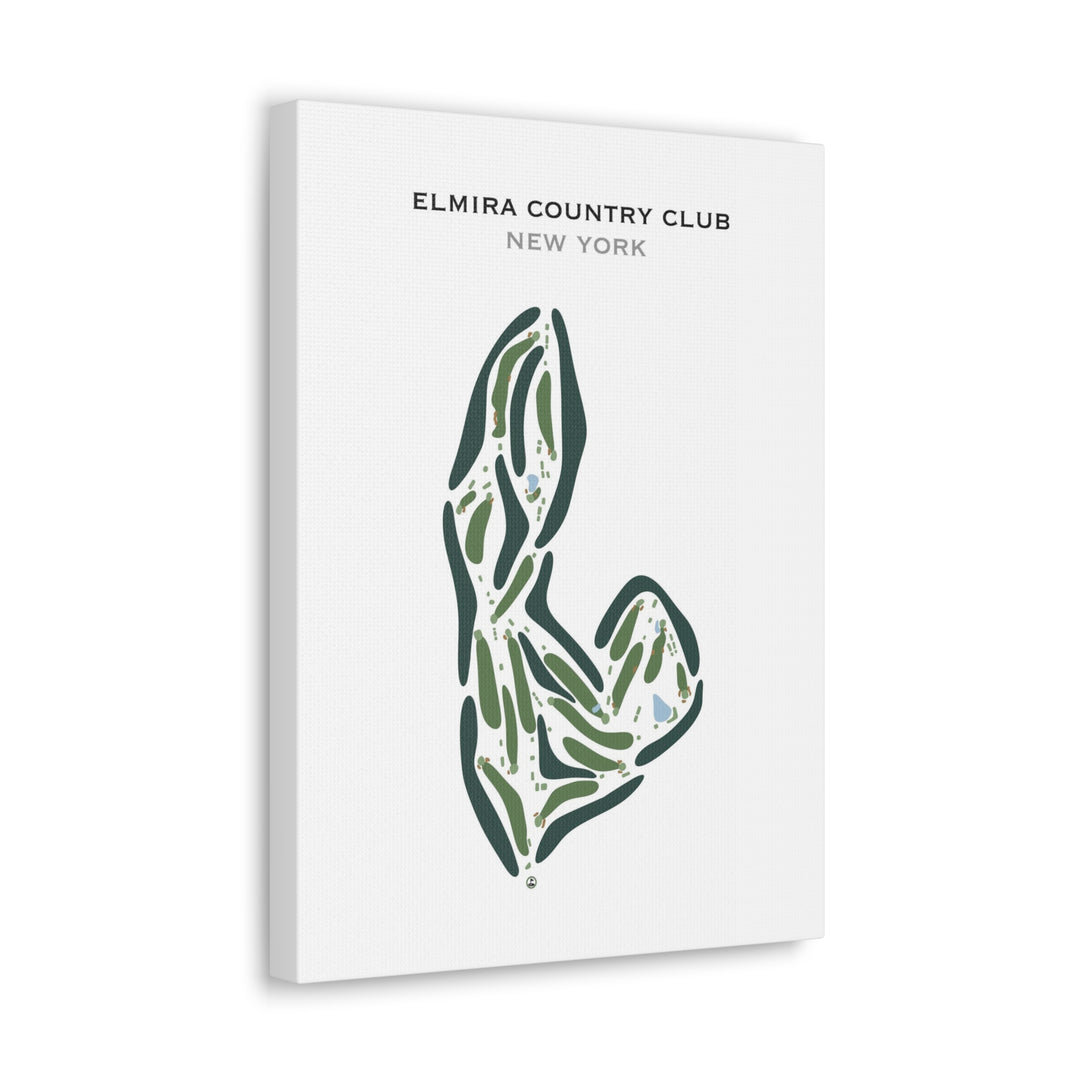 Elmira Country Club - Golf Course, New York - Printed Golf Courses