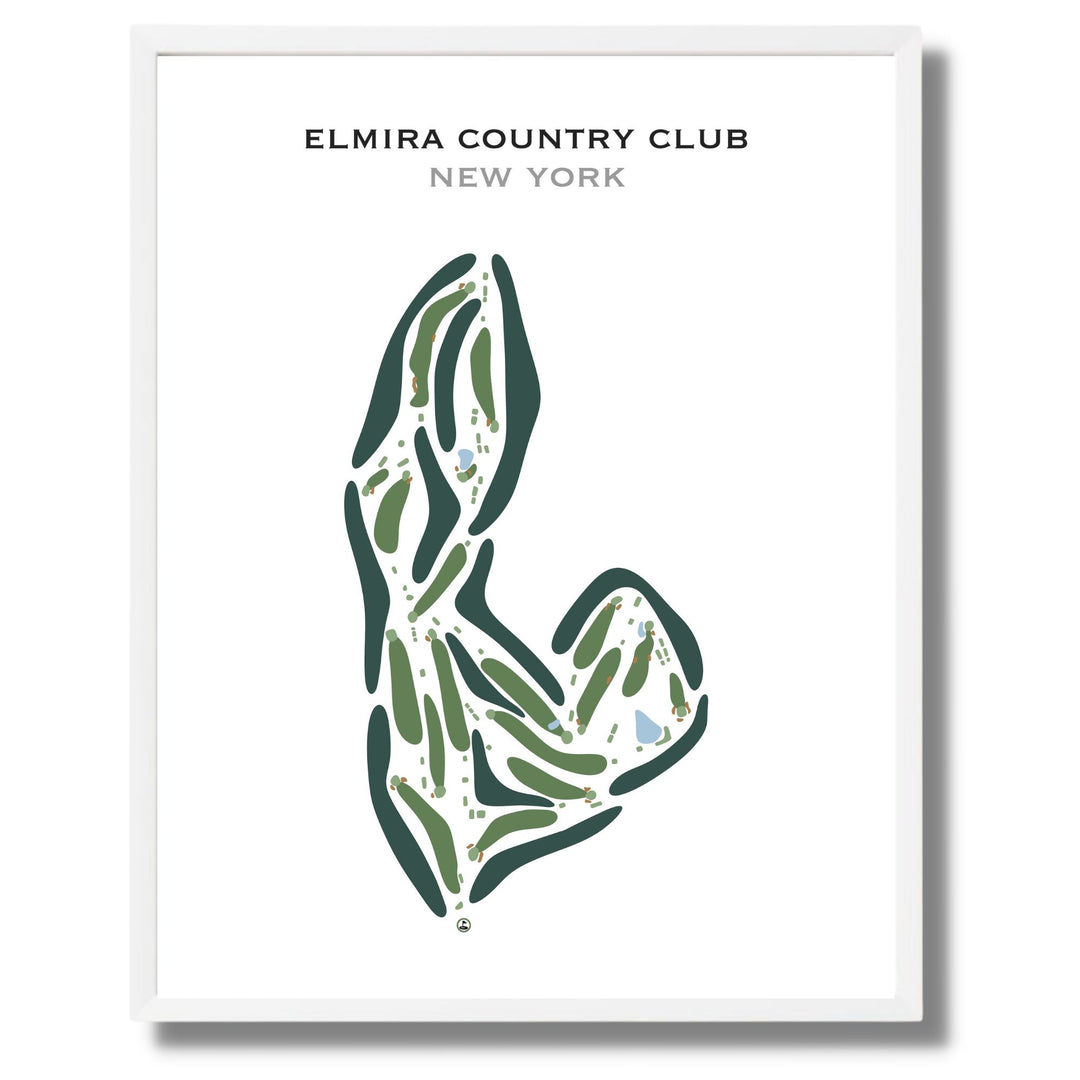 Elmira Country Club - Golf Course, New York - Printed Golf Courses