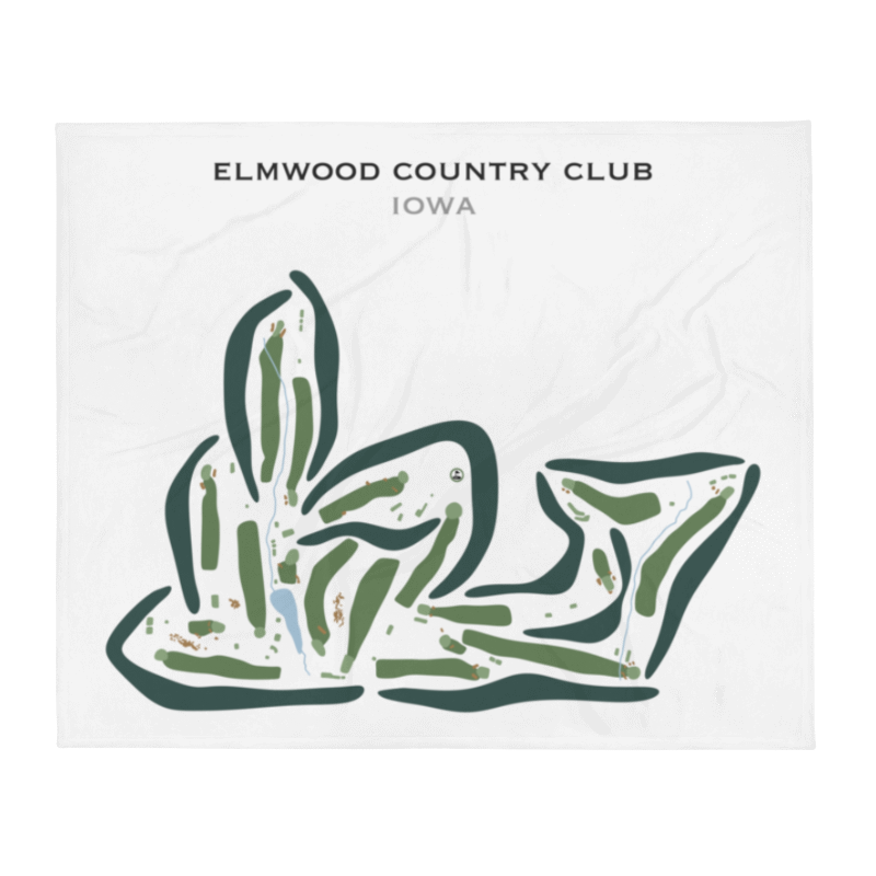 Elmwood Country Club, Iowa - Printed Golf Courses