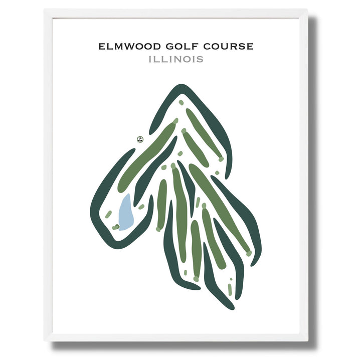 Elmwood Golf Course, Illinois - Printed Golf Courses