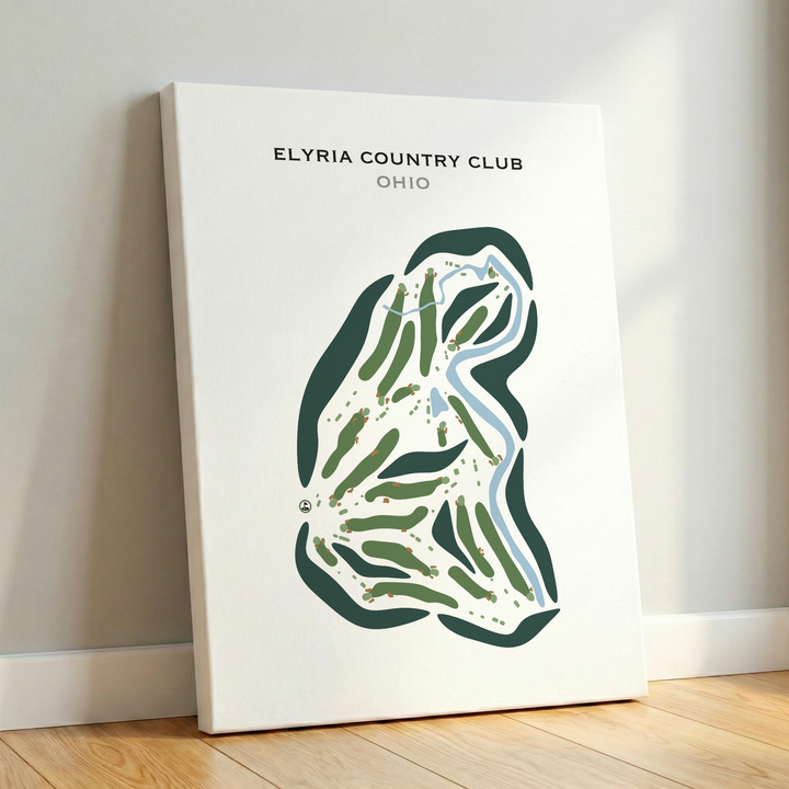 Elyria Country Club, Ohio - Printed Golf Courses