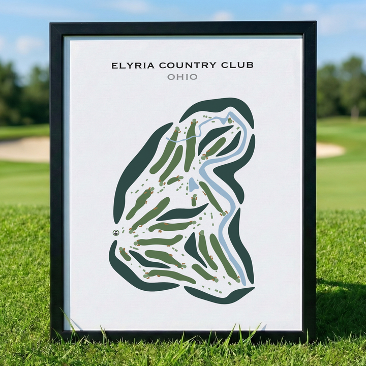 Elyria Country Club, Ohio - Printed Golf Courses