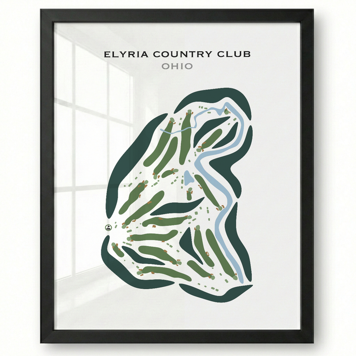 Elyria Country Club, Ohio - Printed Golf Courses