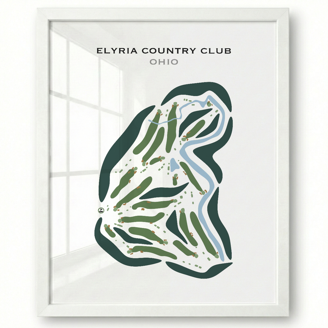 Elyria Country Club, Ohio - Printed Golf Courses