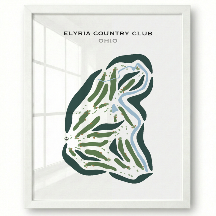 Elyria Country Club, Ohio - Printed Golf Courses