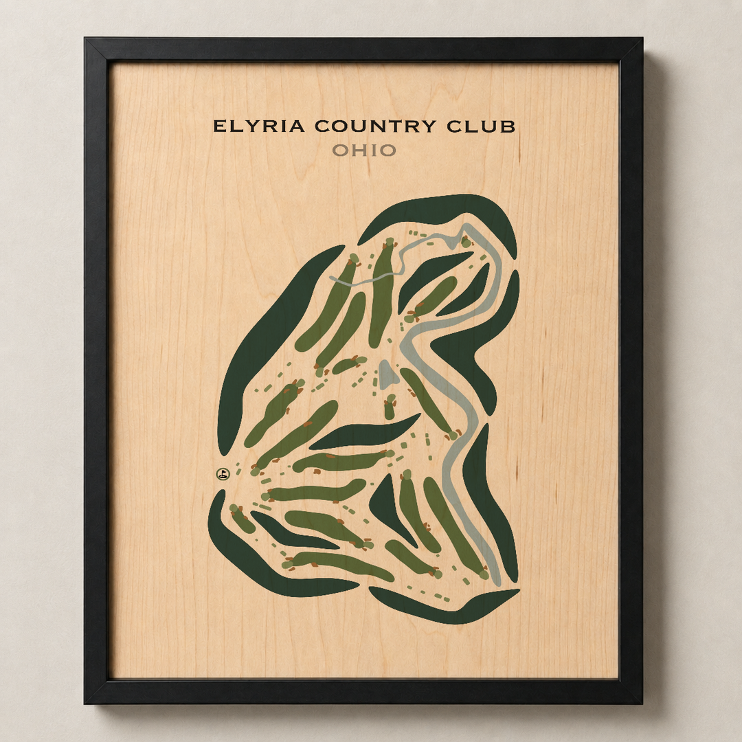 Elyria Country Club, Ohio - Printed Golf Courses