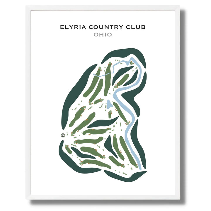Elyria Country Club, Ohio - Printed Golf Courses