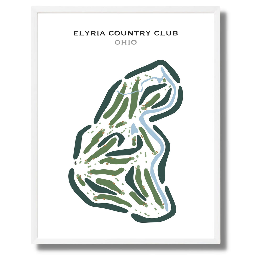 Elyria Country Club, Ohio - Printed Golf Courses