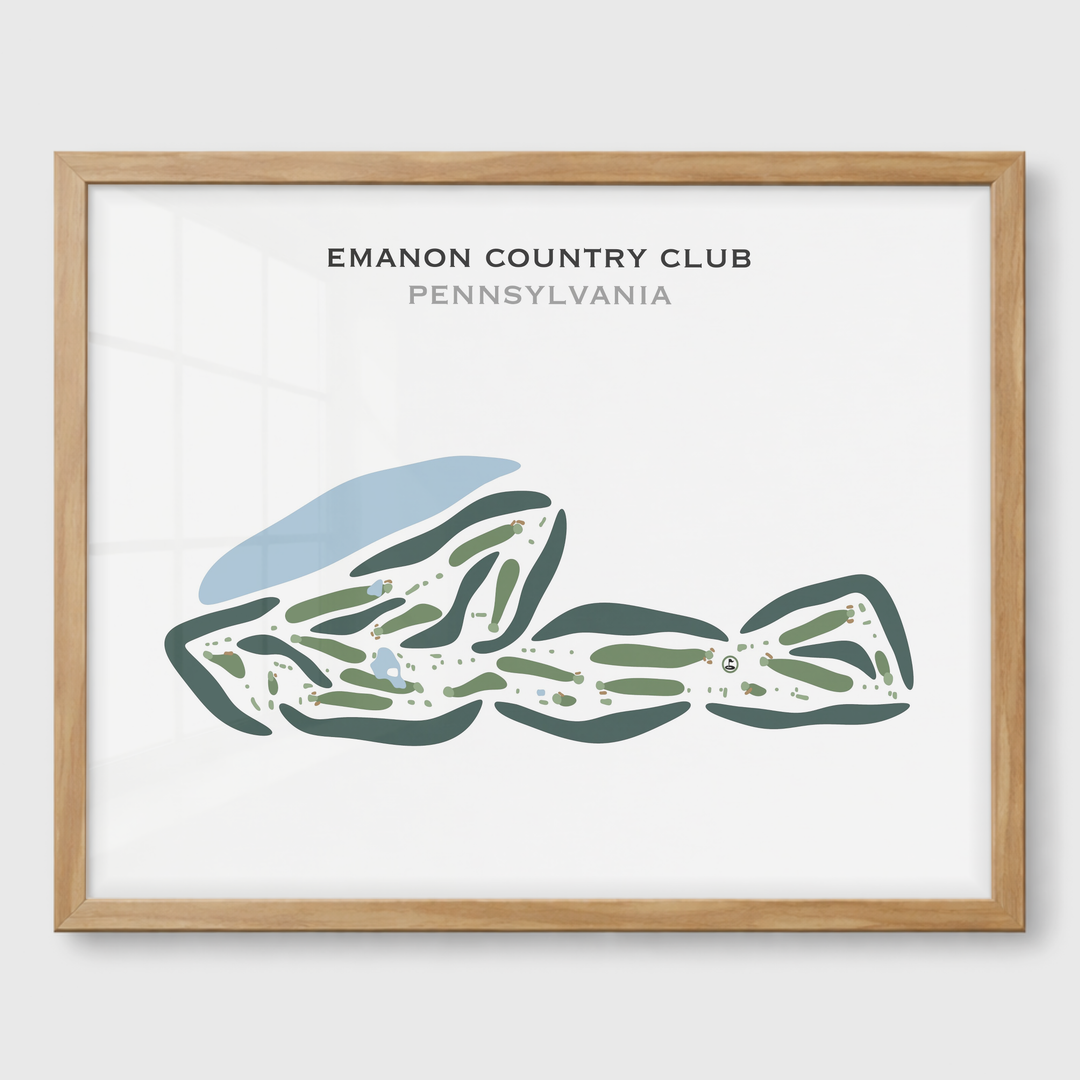 Emanon Country Club, Pennsylvania - Printed Golf Courses