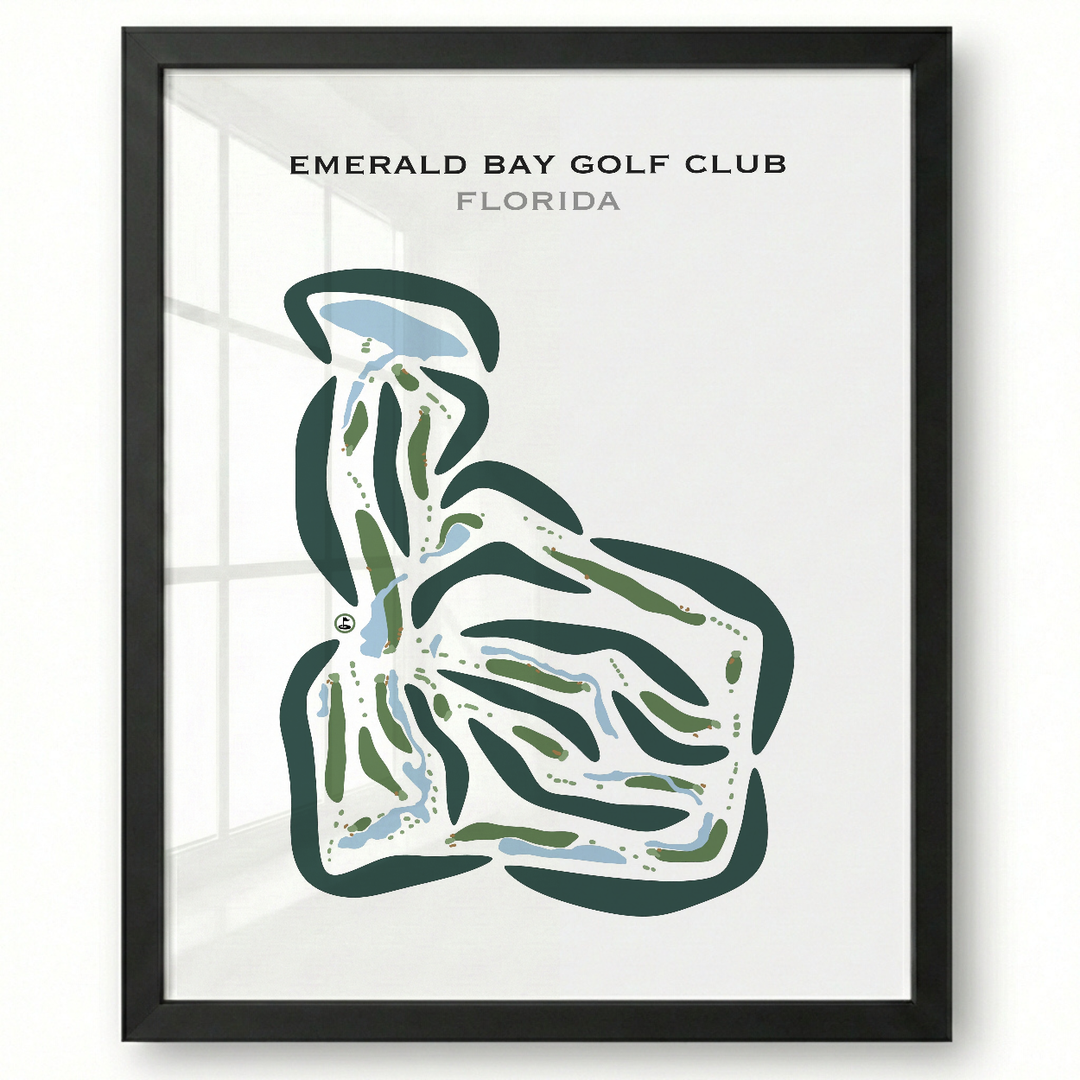 Emerald Bay Golf Club, Florida - Printed Golf Courses