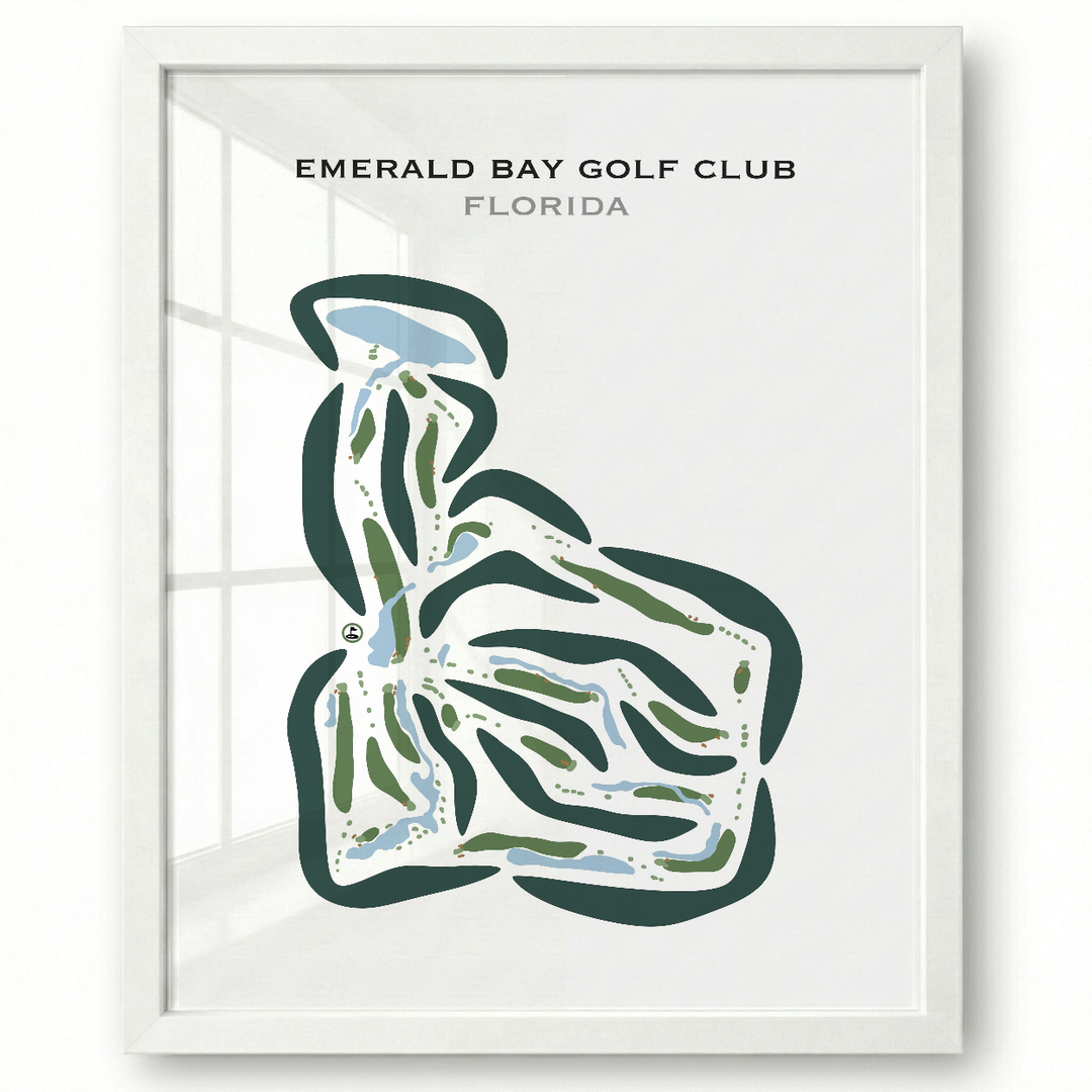 Emerald Bay Golf Club, Florida - Printed Golf Courses