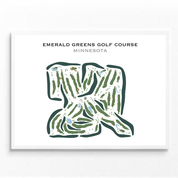 Emerald Greens Golf Course, Minnesota - Printed Golf Courses