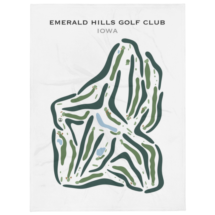 Emerald Hills Golf Club, Iowa - Printed Golf Courses