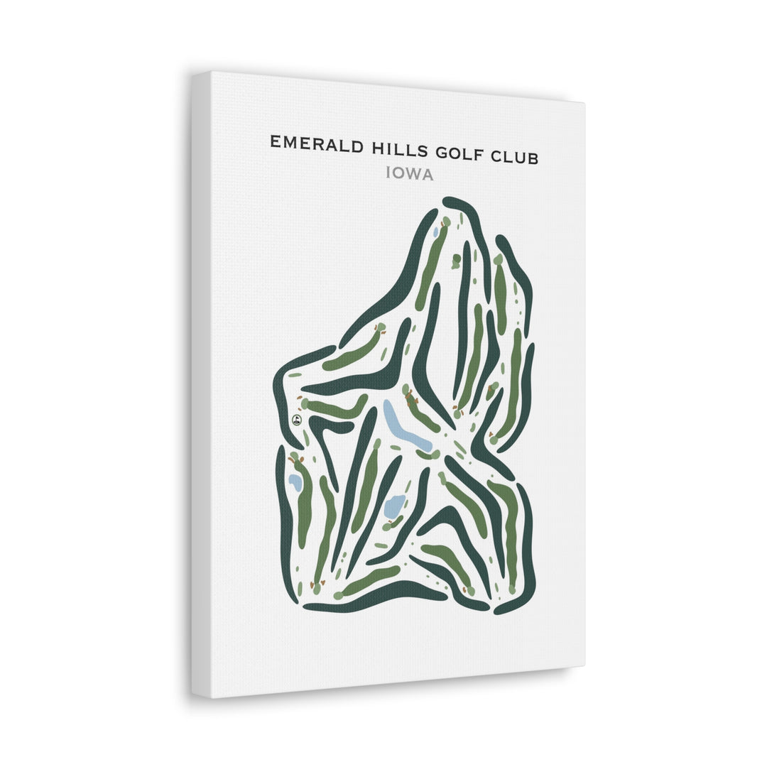 Emerald Hills Golf Club, Iowa - Printed Golf Courses