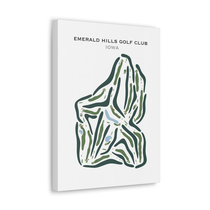 Emerald Hills Golf Club, Iowa - Printed Golf Courses