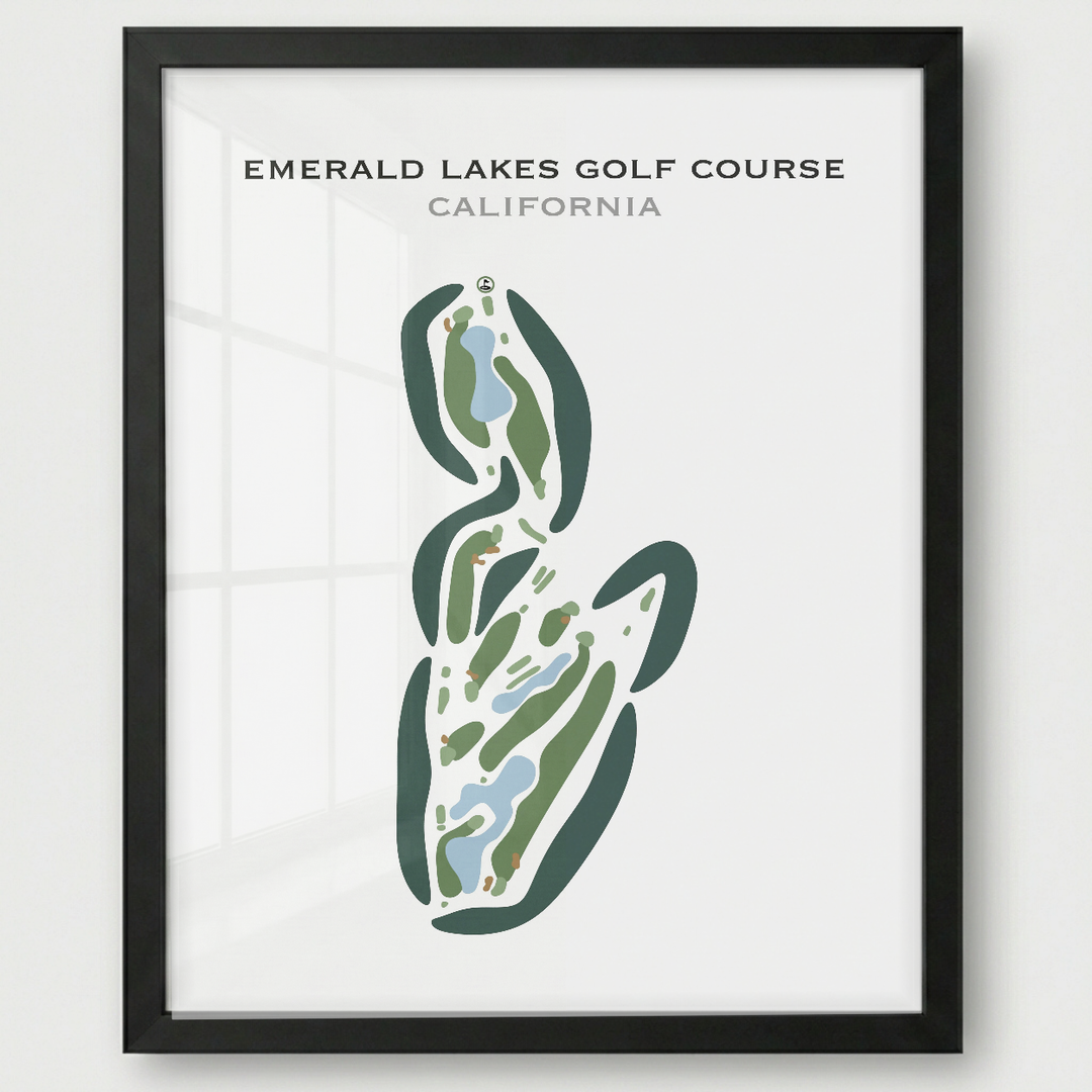 Emerald Lakes Golf Course, California - Printed Golf Courses