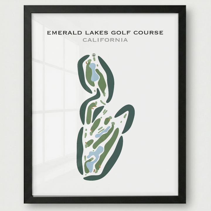 Emerald Lakes Golf Course, California - Printed Golf Courses