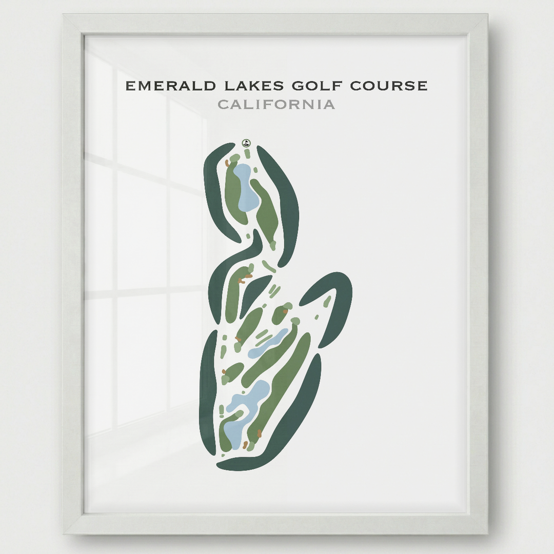 Emerald Lakes Golf Course, California - Printed Golf Courses