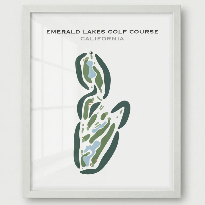 Emerald Lakes Golf Course, California - Printed Golf Courses