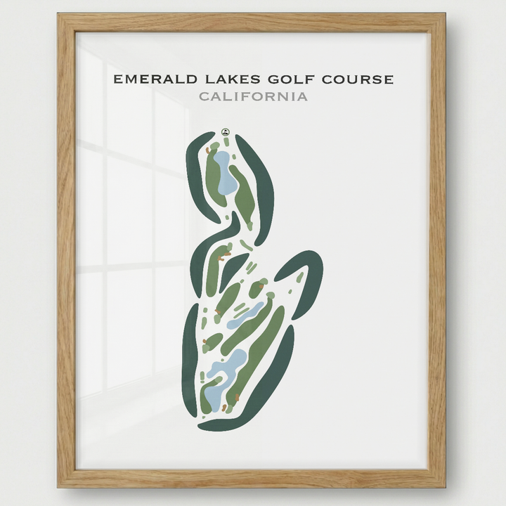 Emerald Lakes Golf Course, California - Printed Golf Courses