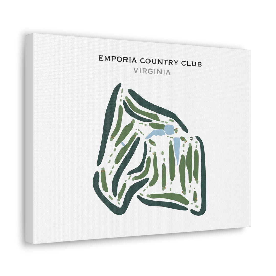 Emporia Country Club, Virginia - Printed Golf Course