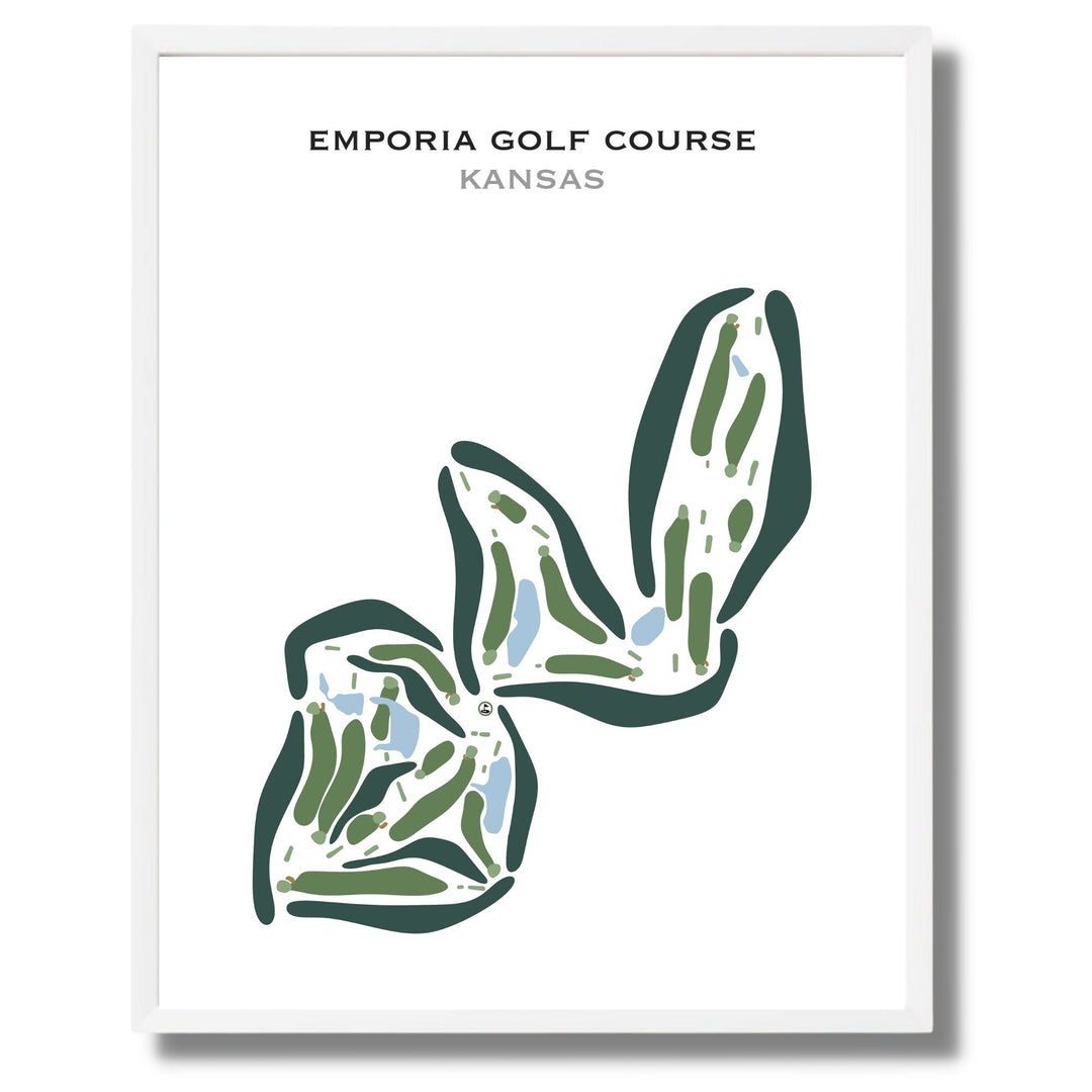 Emporia Golf Course, Kansas - Printed Golf Courses