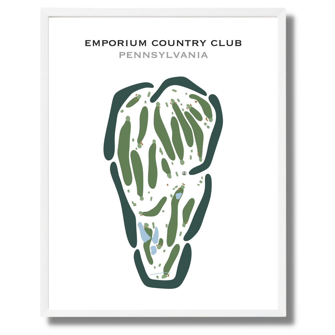 Emporium Country Club, Pennsylvania - Printed Golf Courses