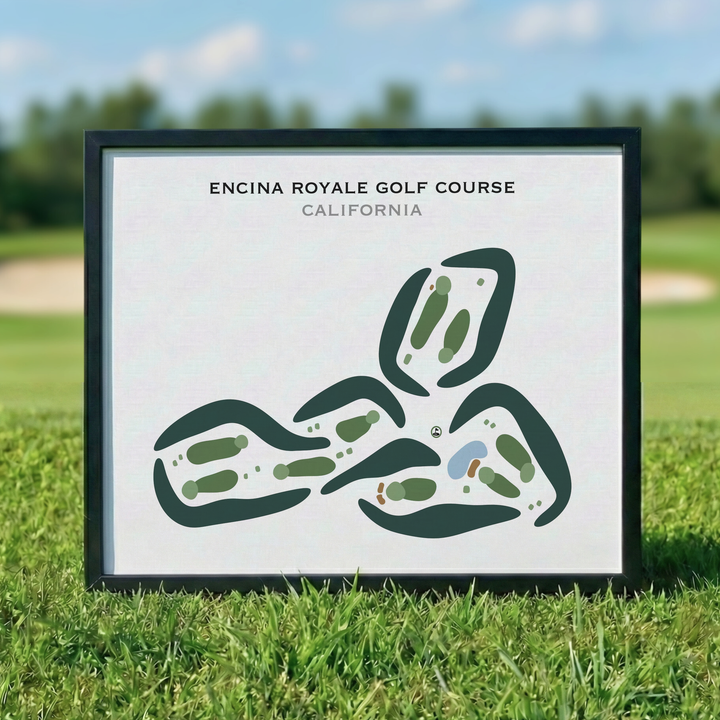 Encina Royale Golf Course, California - Printed Golf Courses