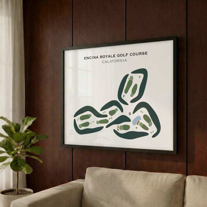 Encina Royale Golf Course, California - Printed Golf Courses