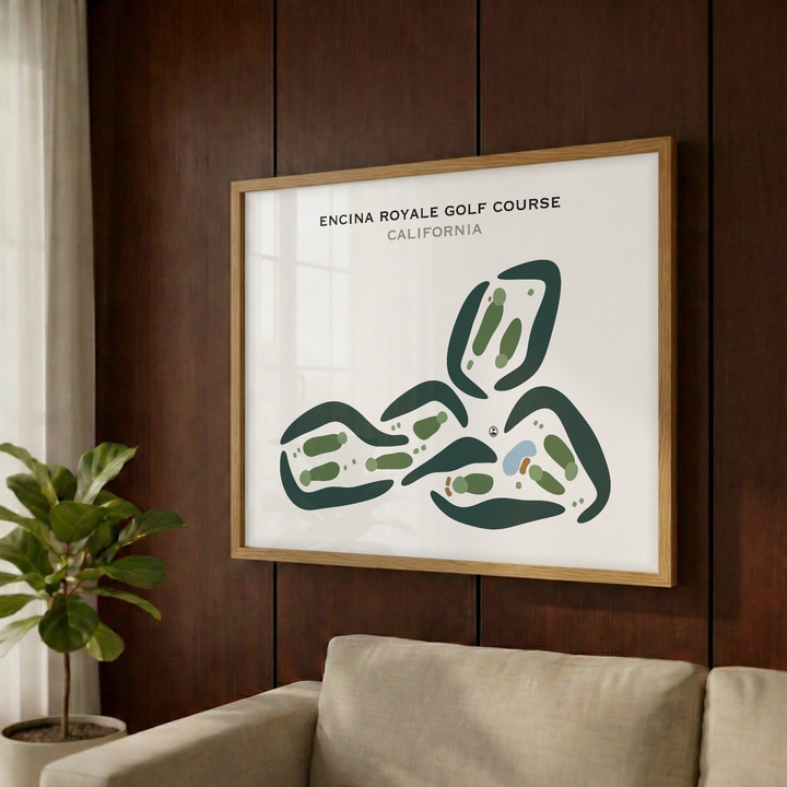 Encina Royale Golf Course, California - Printed Golf Courses