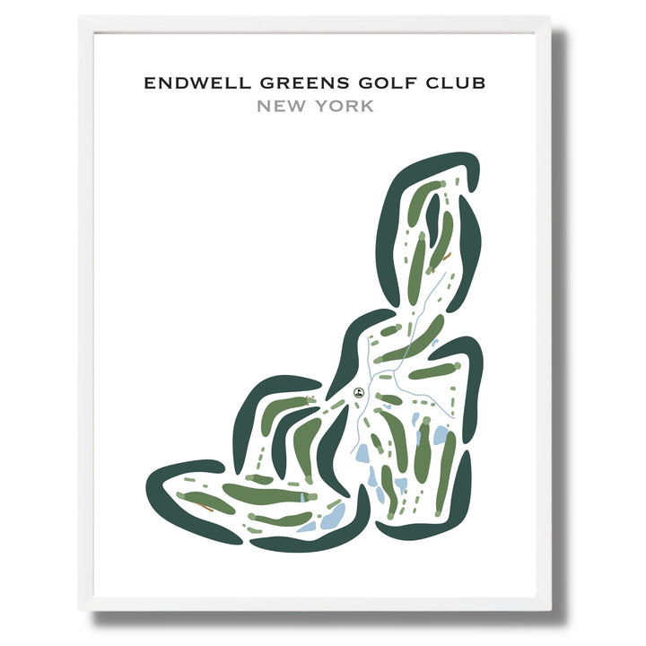 Endwell Greens Golf Club, New York - Printed Golf Courses