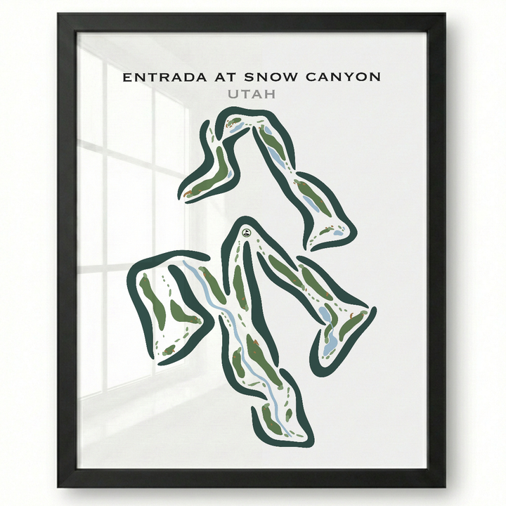 Entrada at Snow Canyon County Club, St George Utah - Printed Golf Courses