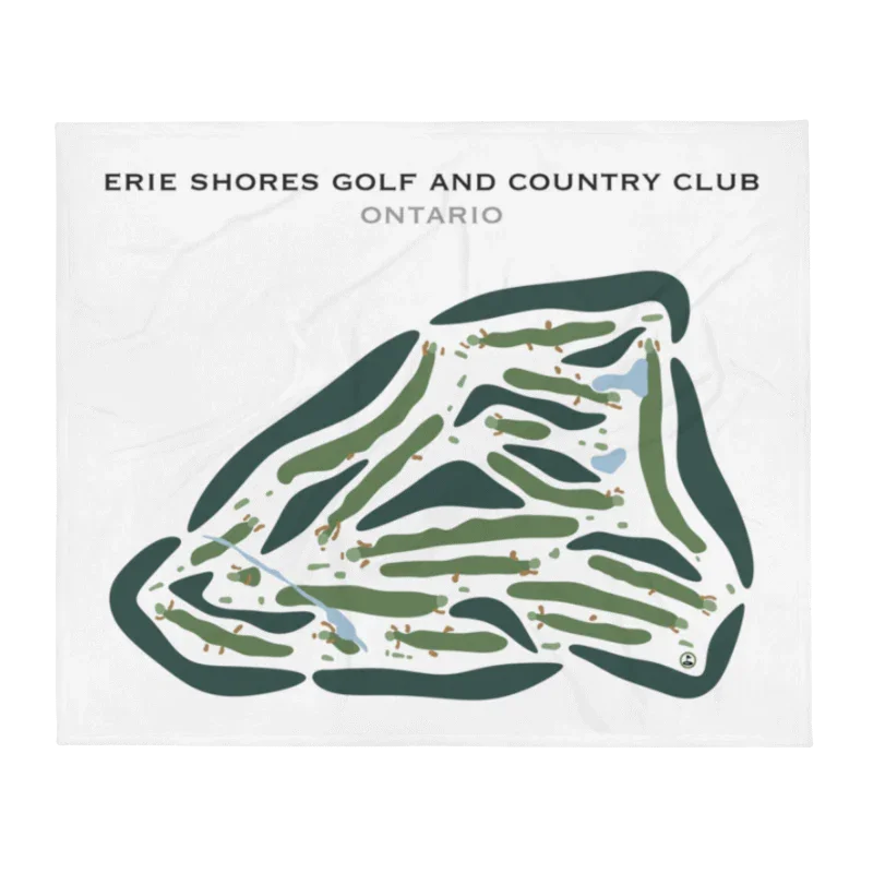 Erie Shores Golf & Country Club, Ontario, Canada - Printed Golf Courses