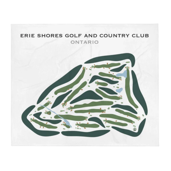 Erie Shores Golf & Country Club, Ontario, Canada - Printed Golf Courses