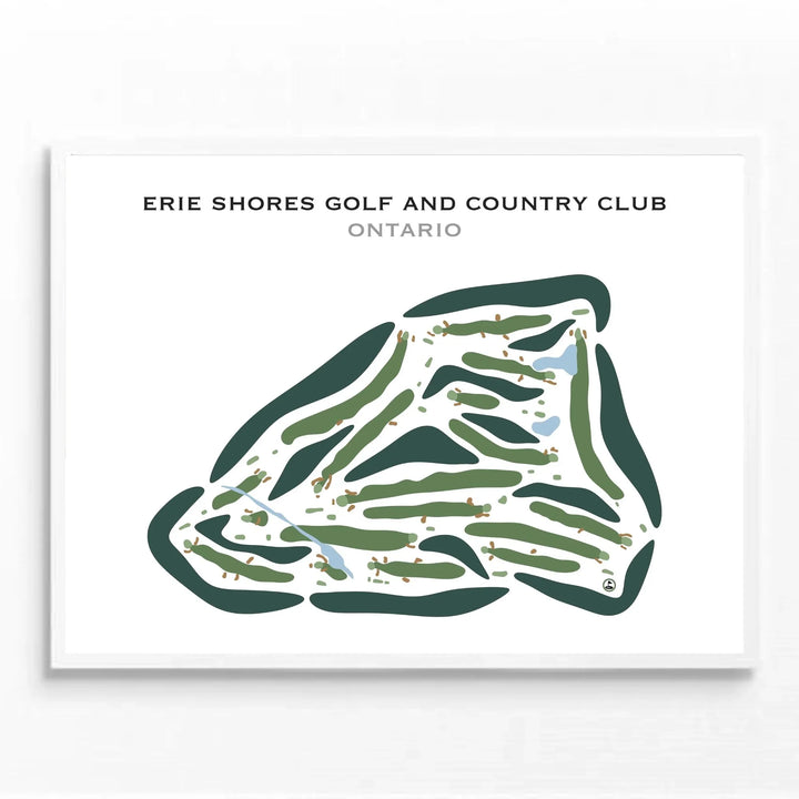 Erie Shores Golf & Country Club, Ontario, Canada - Printed Golf Courses