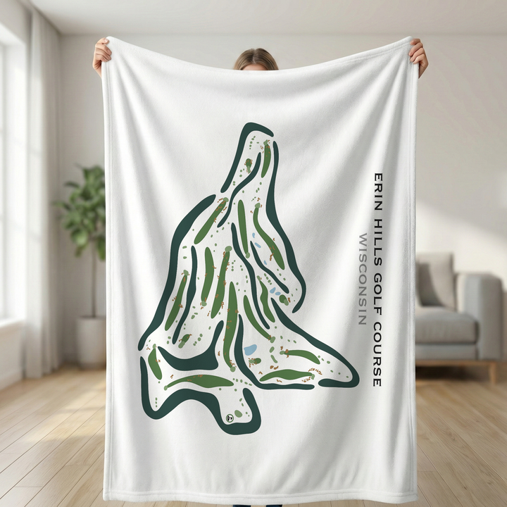 Erin Hills Golf Course Hartford, Wisconsin - Printed Golf Courses