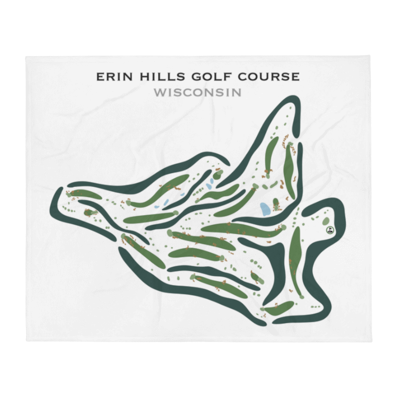 Erin Hills Golf Course Hartford, Wisconsin - Printed Golf Courses