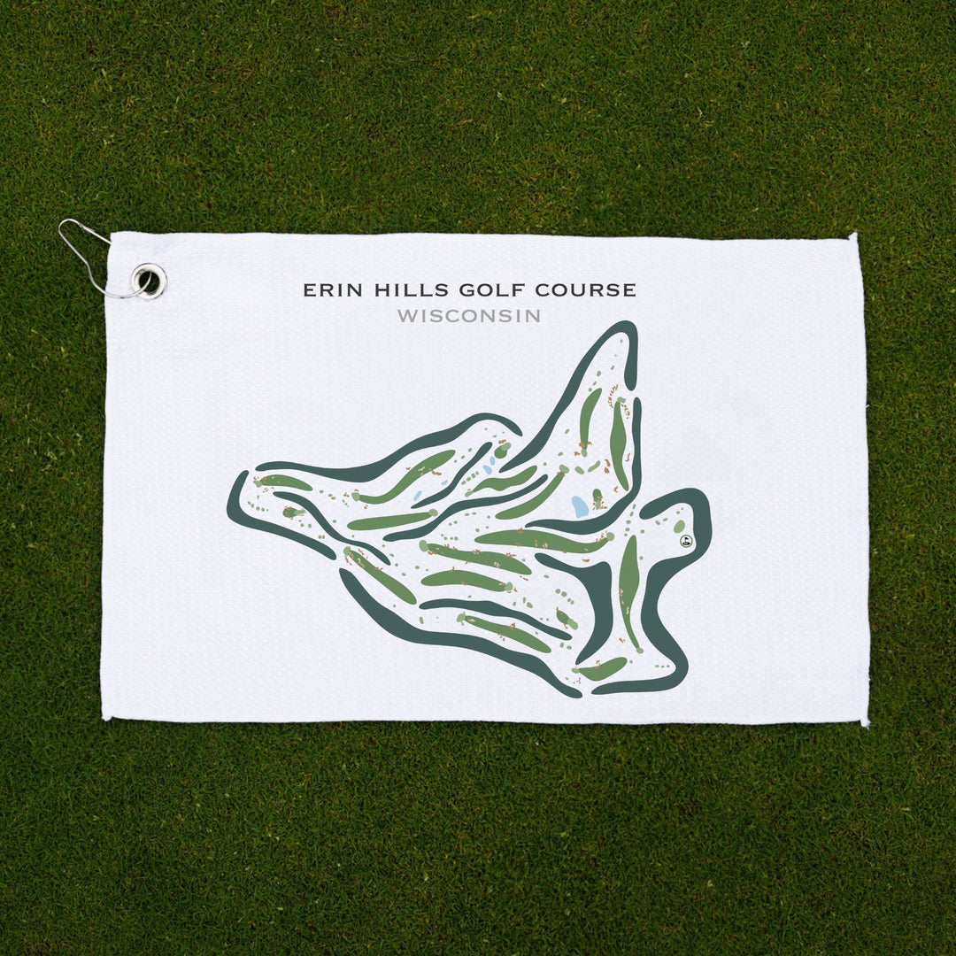 Erin Hills Golf Course Hartford, Wisconsin - Printed Golf Courses