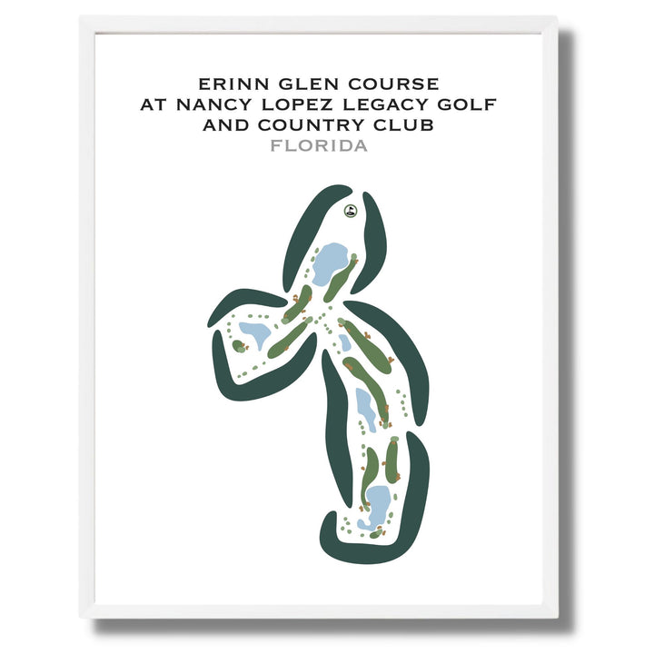 Erinn Glen Course at Nancy Lopez Legacy Golf & Country Club, Florida - Printed Golf Courses