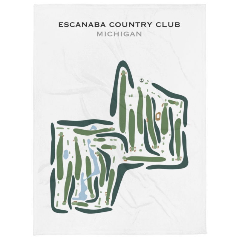 Escanaba Country Club, Michigan - Printed Golf Course