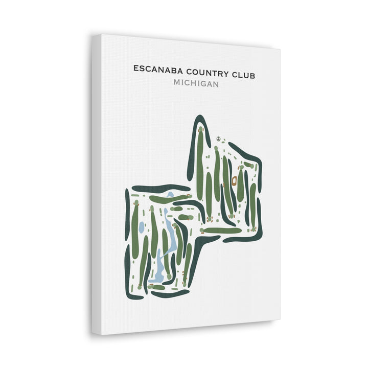 Escanaba Country Club, Michigan - Printed Golf Course