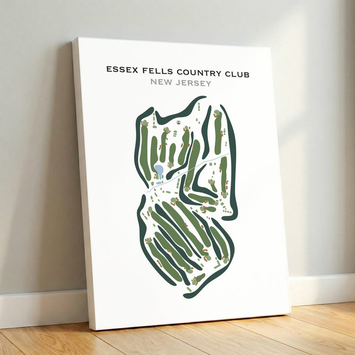 Essex Fells Country Club, New Jersey - Printed Golf Course