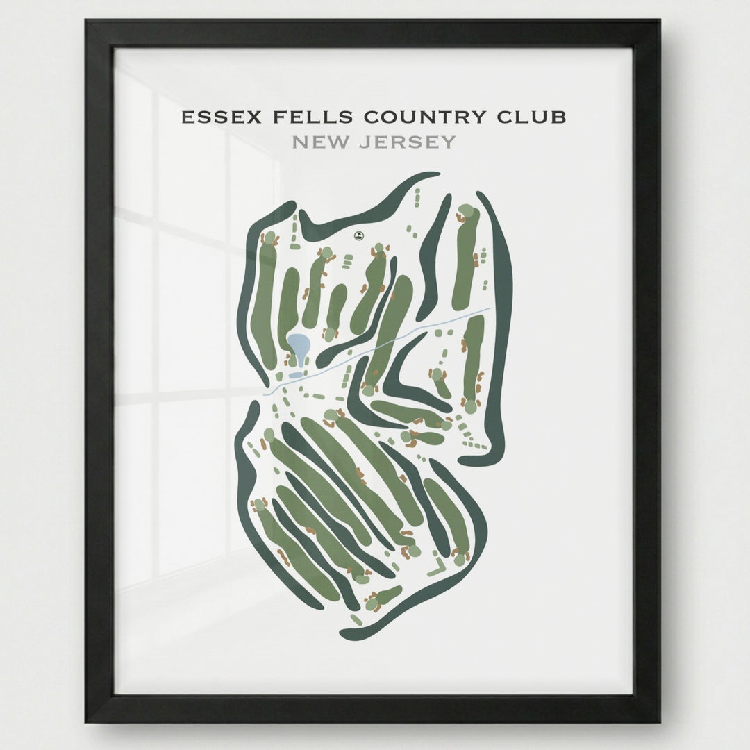 Essex Fells Country Club, New Jersey - Printed Golf Course