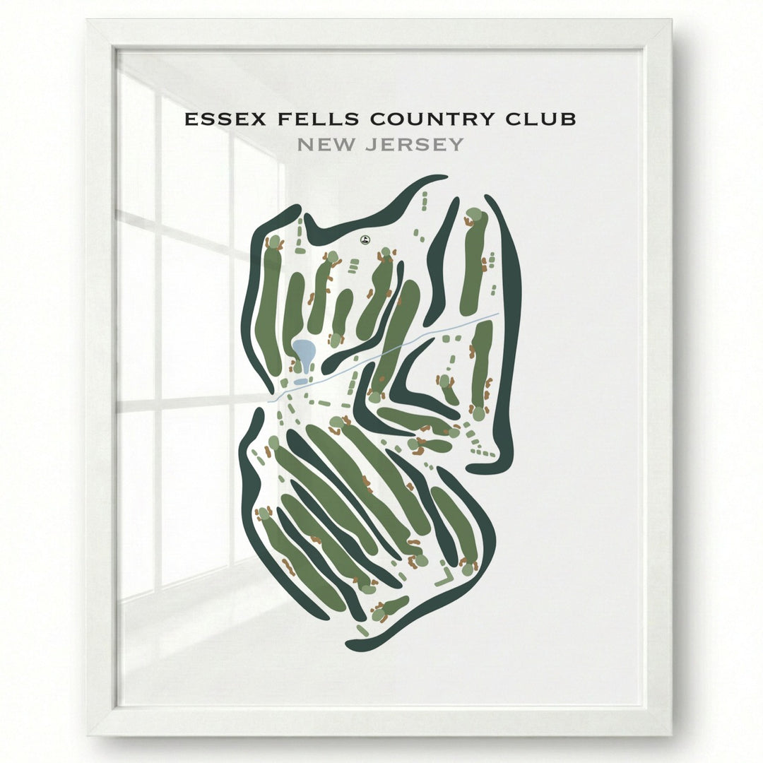 Essex Fells Country Club, New Jersey - Printed Golf Course