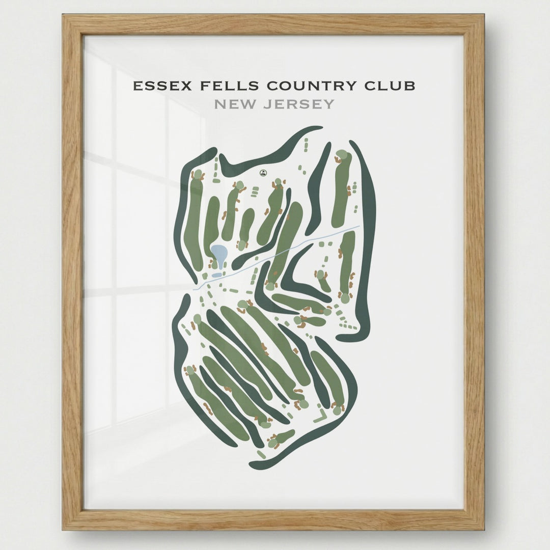 Essex Fells Country Club, New Jersey - Printed Golf Course